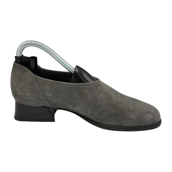 Arche France Gray Suede Slip On Loafer Low Heel MSRP $225 UK 38 / US 7-7.5 - Picture 4 of 9